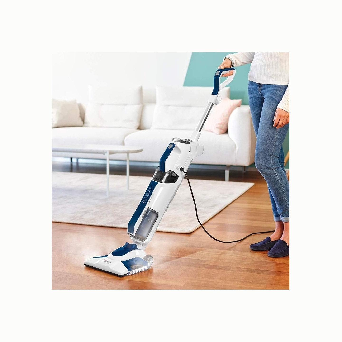 Polti | Vacuum steam mop with portable steam cleaner | PTEU0299 Vaporetto 3 Clean_Blue | Power 1800 W | Steam pressure Not Appli