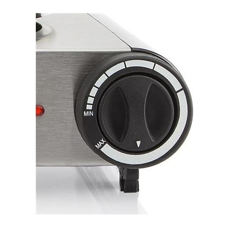 Tristar | Free standing table hob | KP-6248 | Number of burners/cooking zones 2 | Stainless Steel/Black | Electric