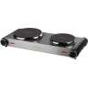 Tristar | Free standing table hob | KP-6248 | Number of burners/cooking zones 2 | Stainless Steel/Black | Electric