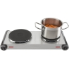 Tristar | Free standing table hob | KP-6248 | Number of burners/cooking zones 2 | Stainless Steel/Black | Electric