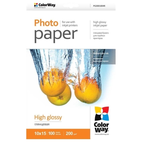 Colorway High Glossy Photo Paper | 200 g/m² | 10x15