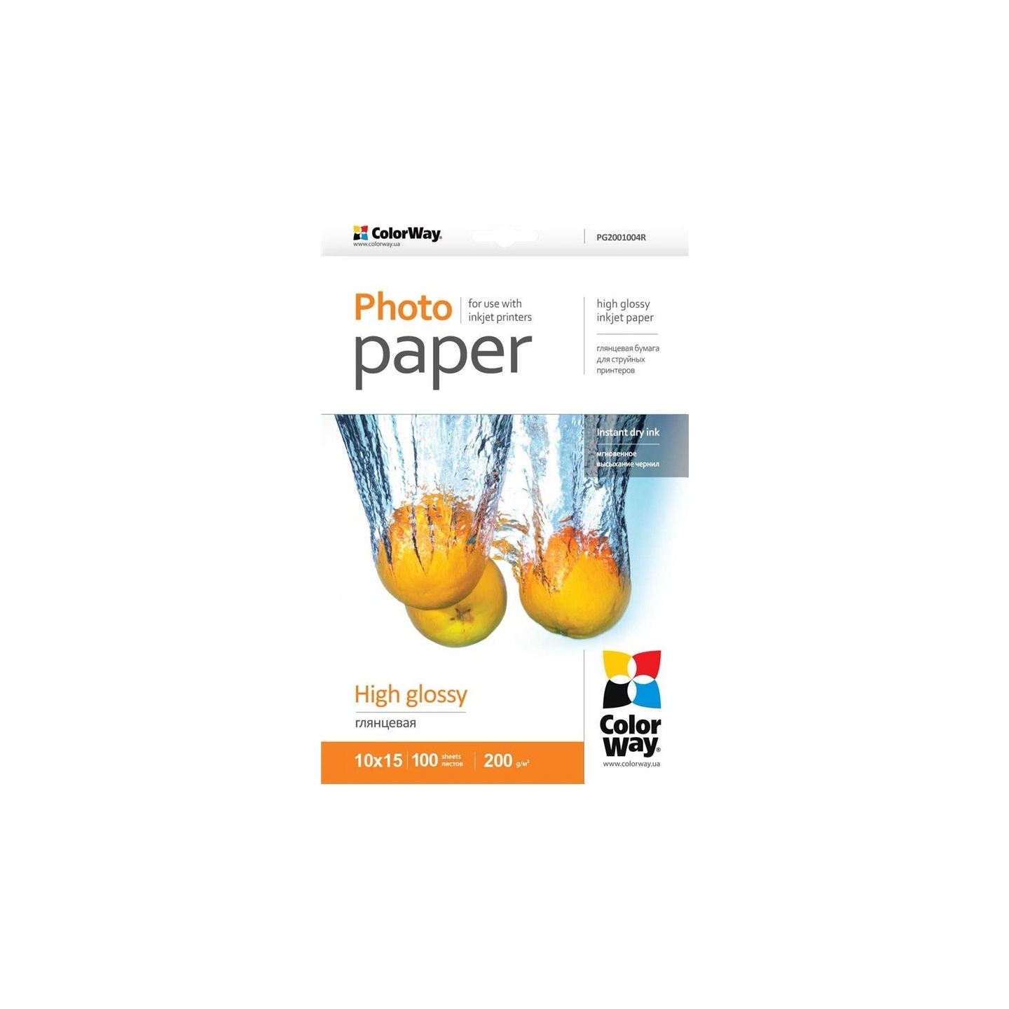 Colorway High Glossy Photo Paper | 200 g/m² | 10x15
