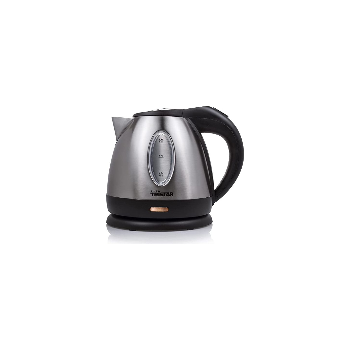 Tristar | Jug Kettle | WK-1323 | Standard | 1500 W | 1.2 L | Stainless steel | 360° rotational base | Silver