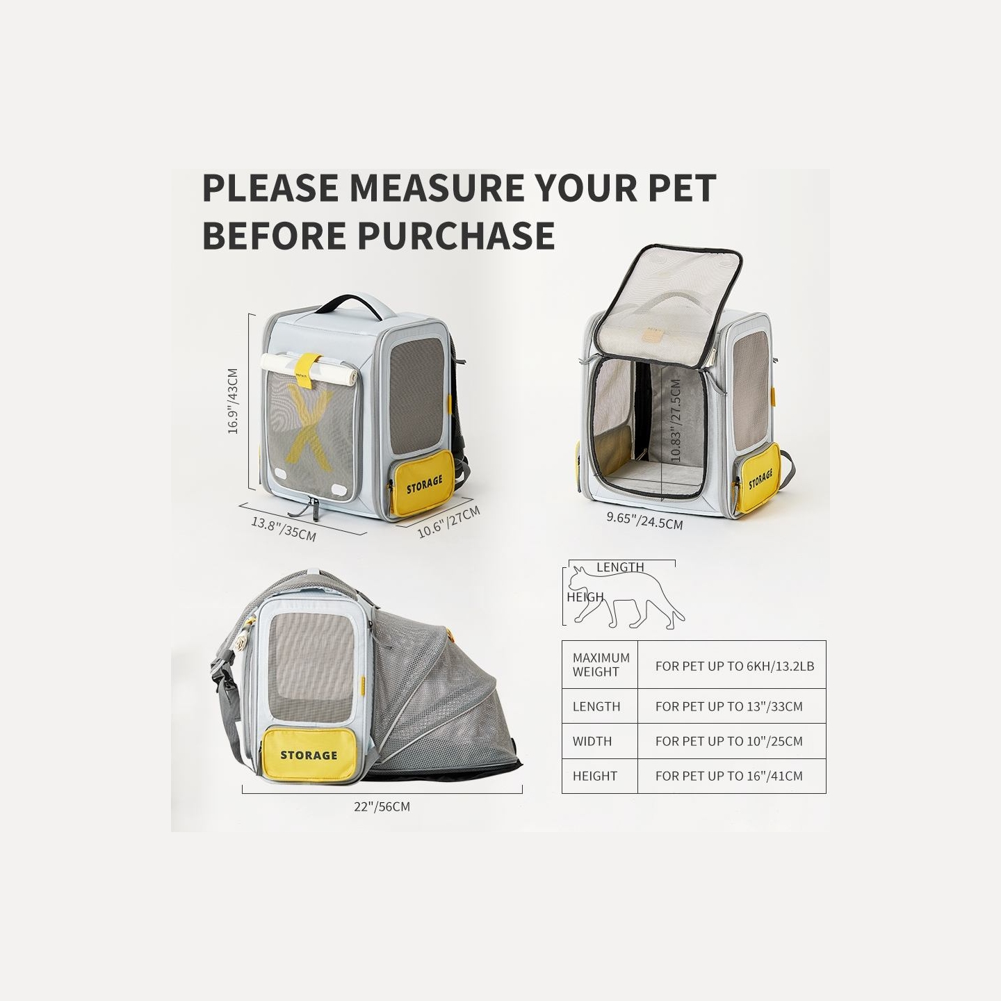 Petkit | Pet Carrier | BP3 X ZONE | Grey