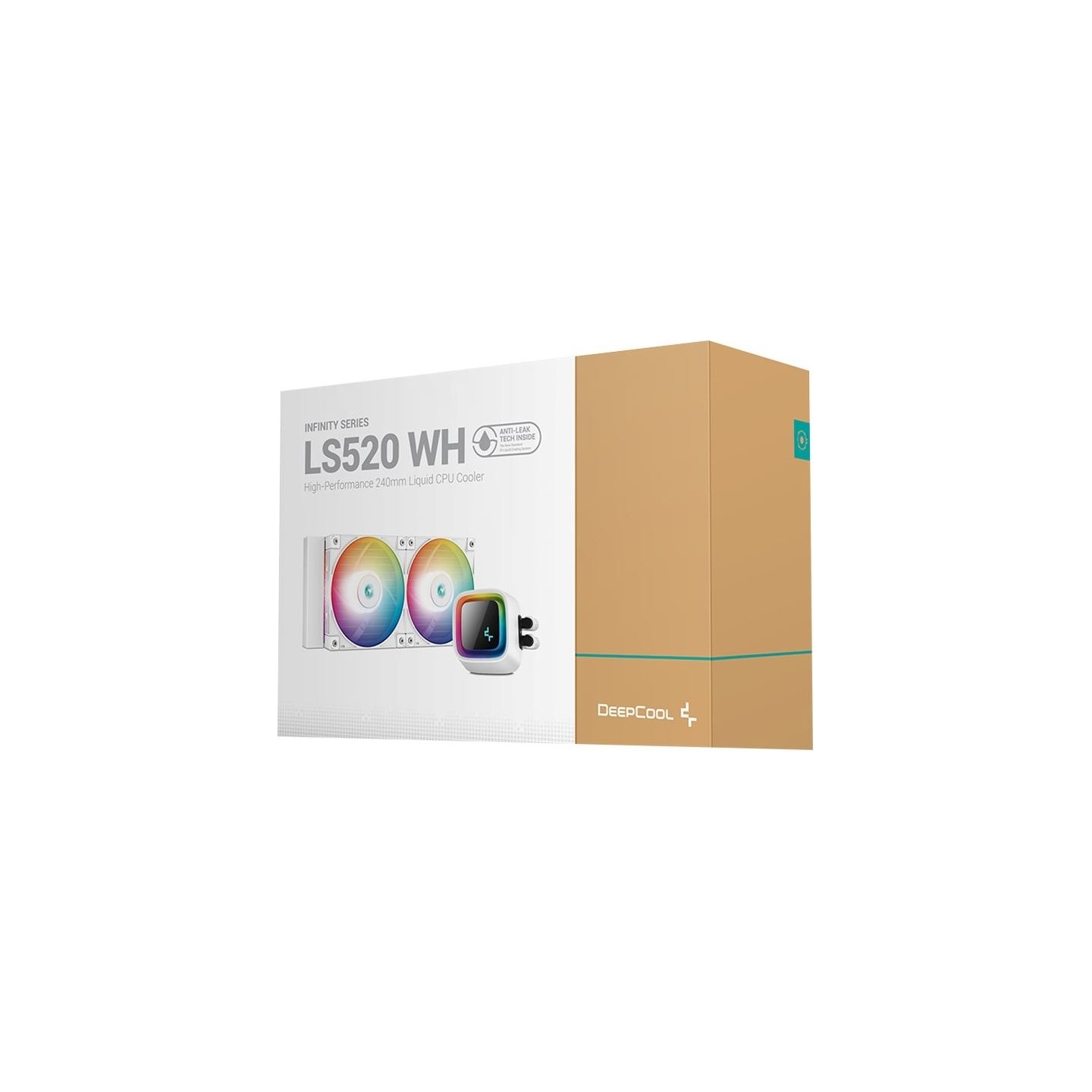 Deepcool | LS520 A-RGB | CPU Liquid Cooler | White | Intel, AMD
