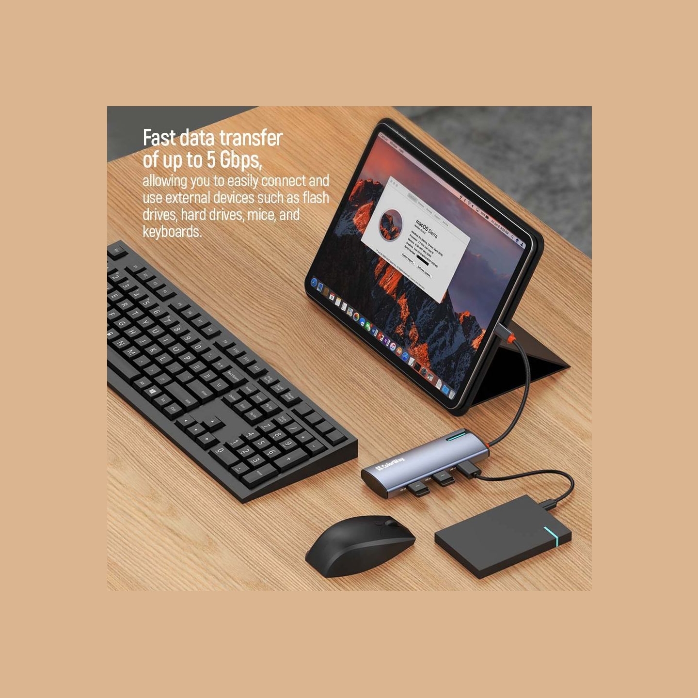 Colorway 5-in-1 Docking Station | CW-HUB01