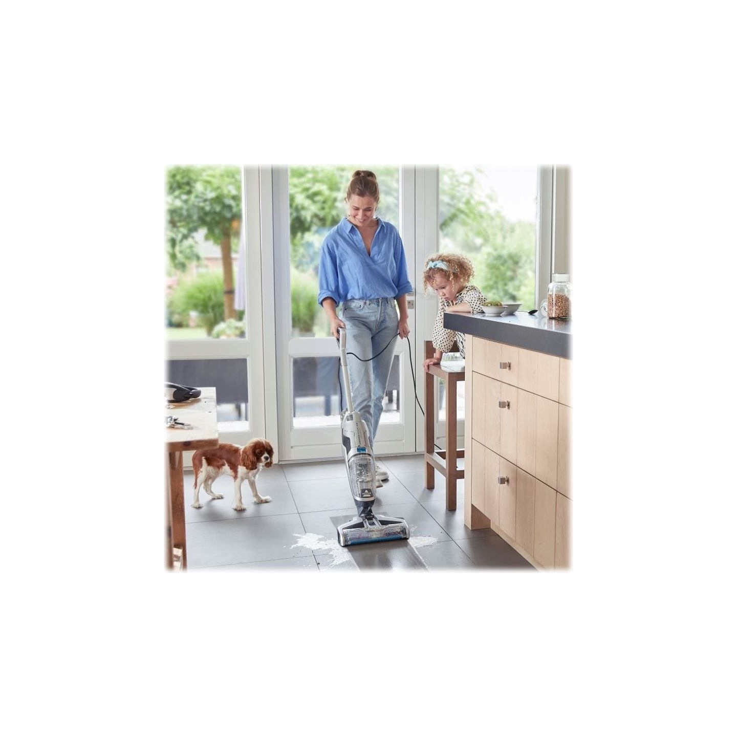 Bissell | Vacuum Cleaner | CrossWave C3 Select | Corded operating | Handstick | Washing function | 560 W | Black/Titanium/Blue |