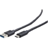 Cablexpert | 3 A | USB 3.0 AM to Type-C cable (AM/CM) | CCP-USB3-AMCM-1M | USB-A to USB-C USB 3 AM (male) | USB Type-C (male) | 