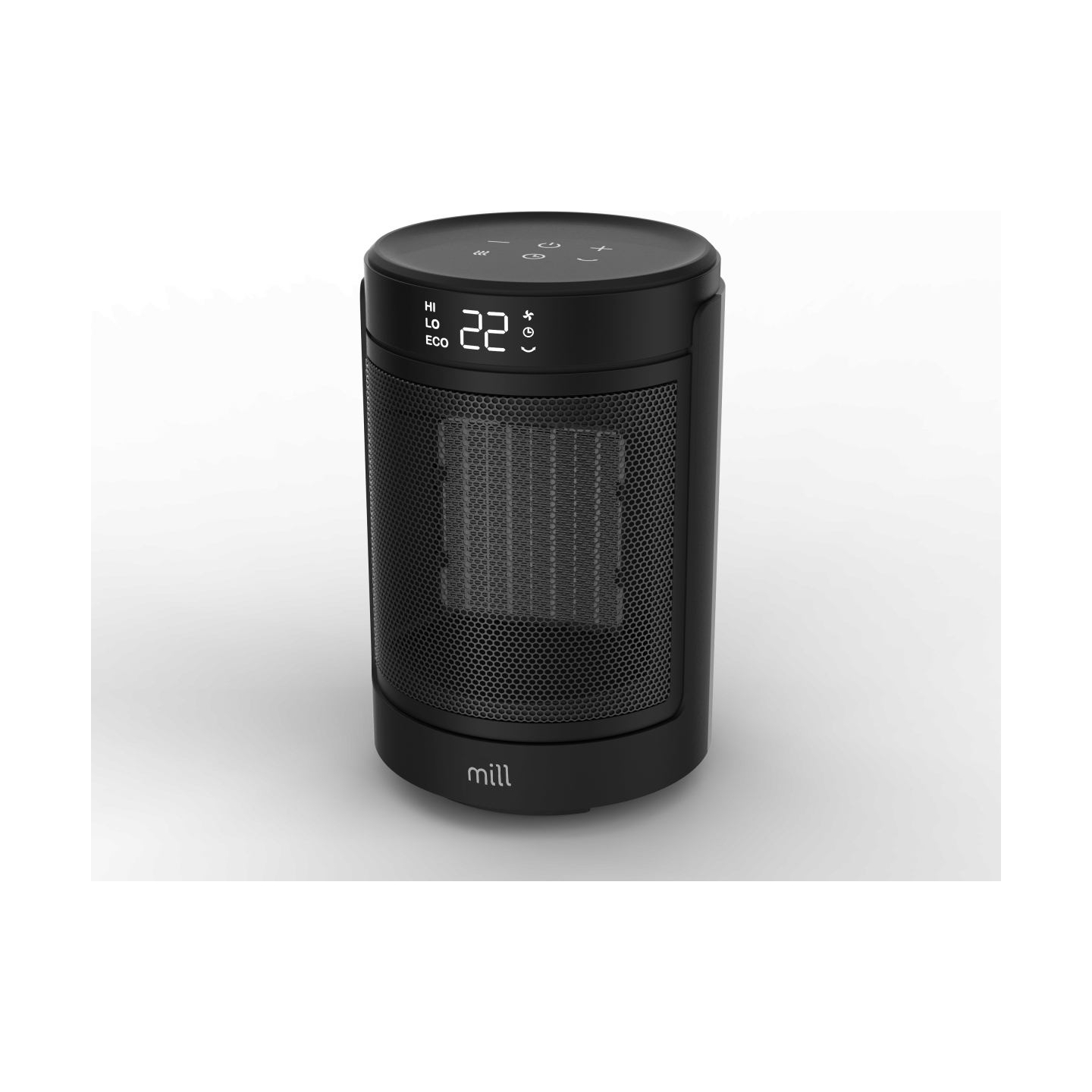 Mill FH1500BLACK | Ceramic fan heater | 1500 W | Suitable for rooms up to 22 m² | Black