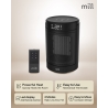 Mill FH1500BLACK | Ceramic fan heater | 1500 W | Suitable for rooms up to 22 m² | Black