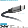 Fixed | Magnetic Braided Cable USB-C/USB-C, USB 2.0, Gray | FIXDBM-CC12-GR