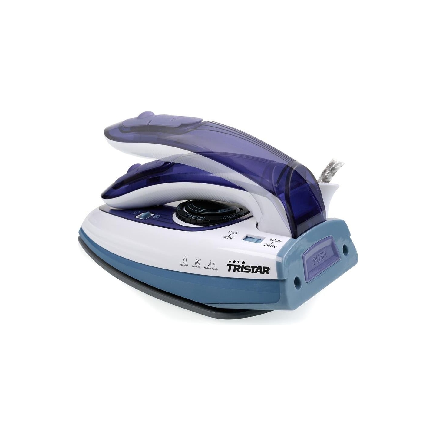 Tristar | Travel Steam Iron | ST-8152 | Steam Iron | 1000 W | Water tank capacity 60 ml | Continuous steam 15 g/min | Blue
