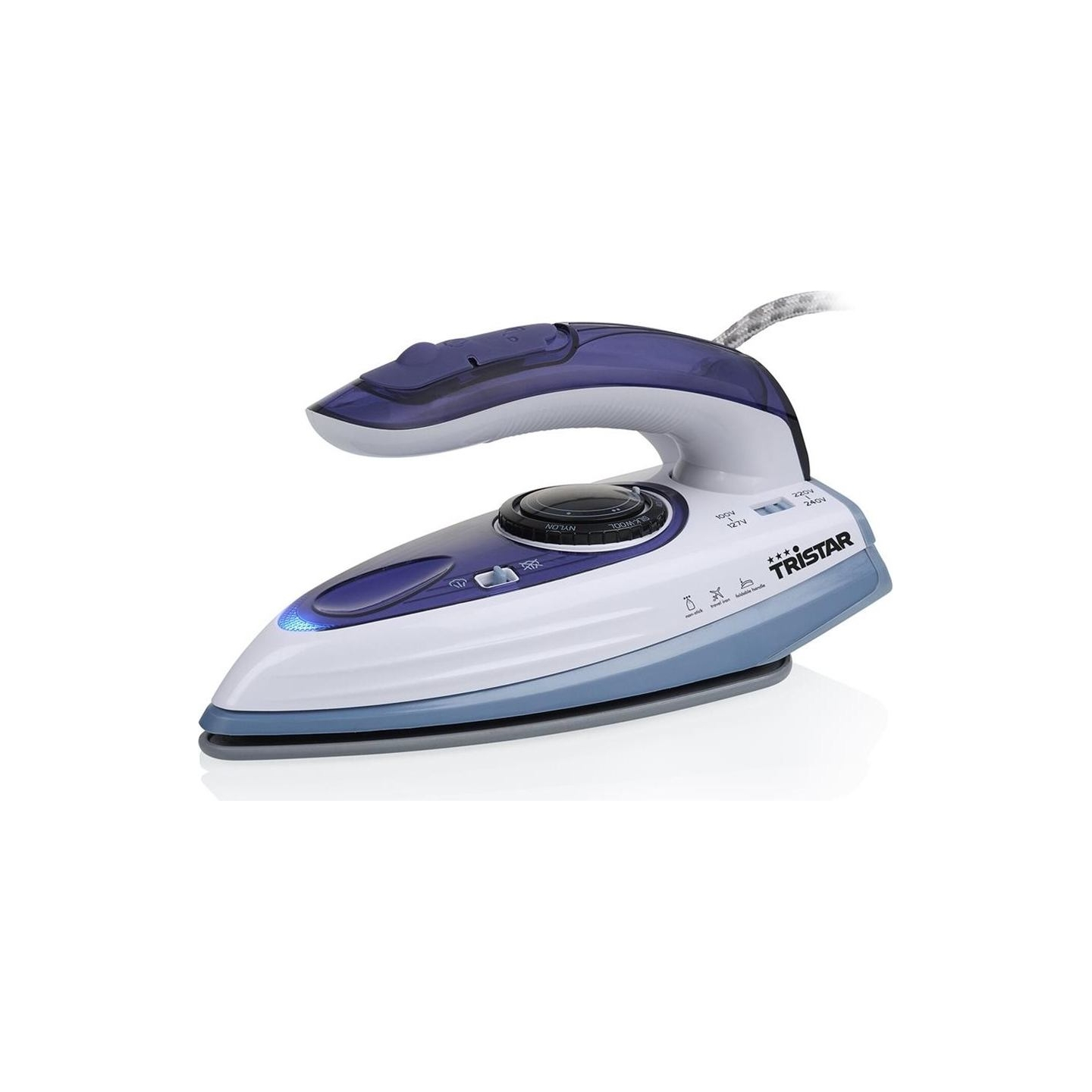 Tristar | Travel Steam Iron | ST-8152 | Steam Iron | 1000 W | Water tank capacity 60 ml | Continuous steam 15 g/min | Blue