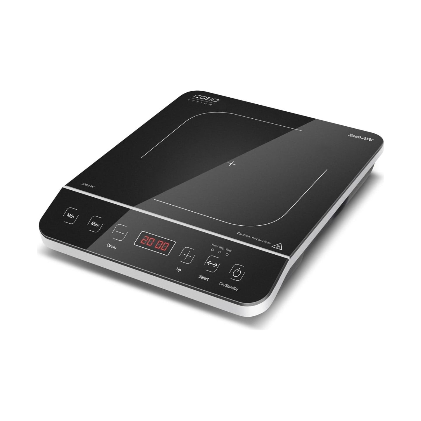 Caso | Hob | Touch 2000 | Number of burners/cooking zones 1 | Touch | Black | Induction