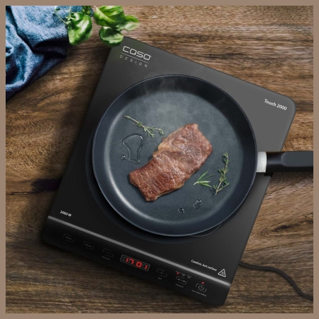 Caso | Hob | Touch 2000 | Number of burners/cooking zones 1 | Touch | Black | Induction