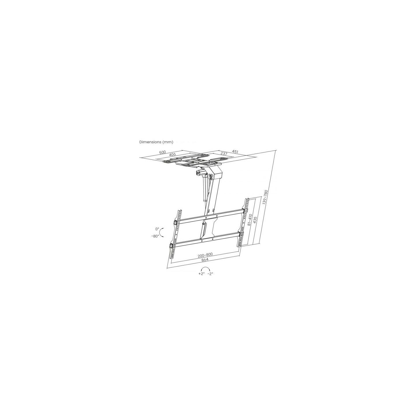 Maclean Electric TV mount MC-110 T
