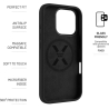 Fixed Back cover | Apple | iPhone 17 Pro Max | Liquid silicon | Black | MagFlow