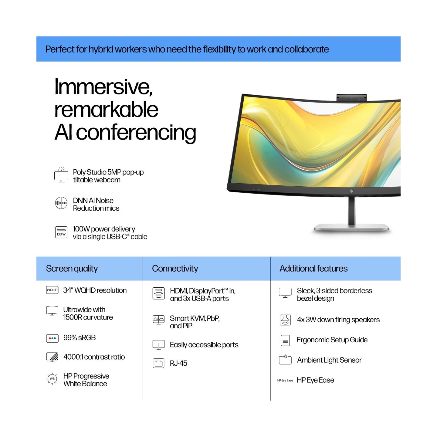 HP Series 5 Pro 534pm 34inch VA WQHD(EN)