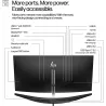 HP 534pm Series 5 Pro WQHD USB-C Curved Conferencing PVC Free Monitor - 34" 3440x1440 WQHD 400-nit AG, VA, USB-C(100W/15W)/HDMI/