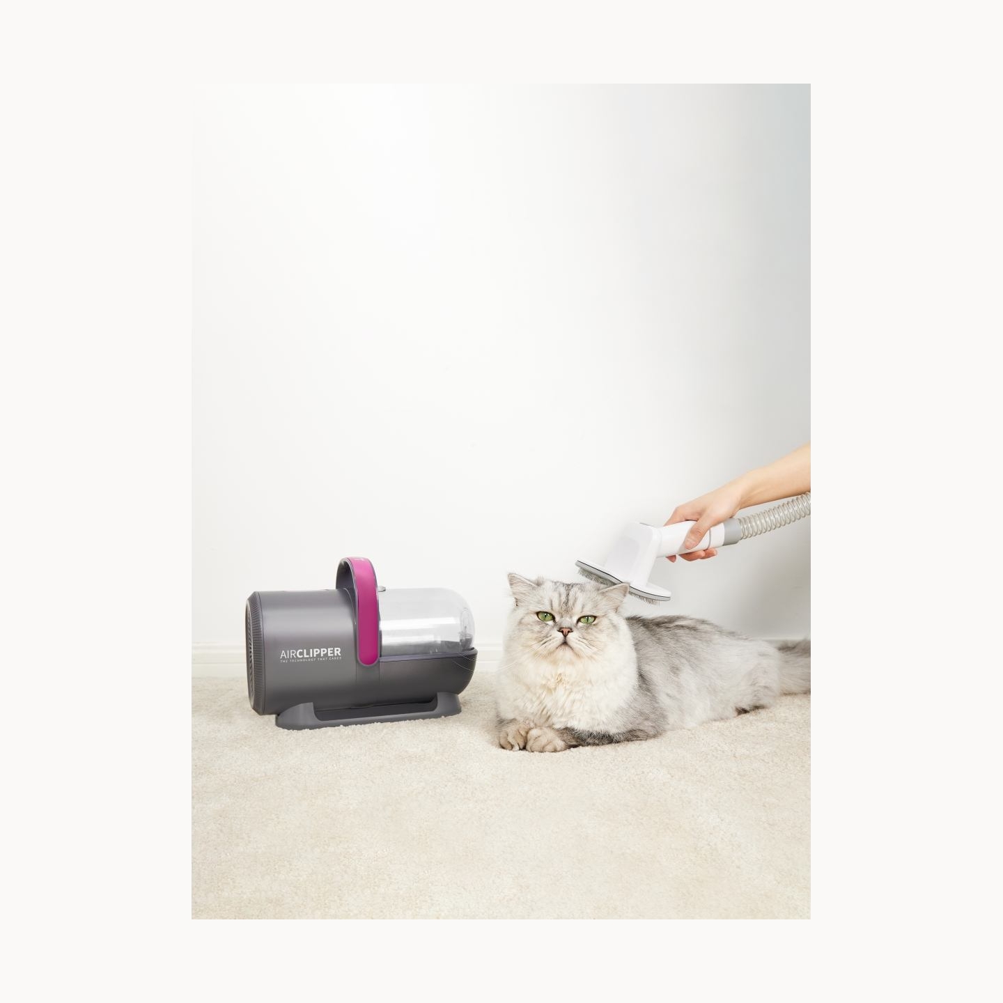 Petkit | Air Clipper Pet Grooming Vacuum Kit 5in1 | LM4 | Grey/White