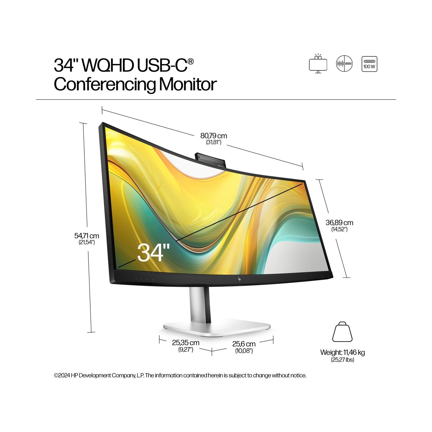 HP Series 5 Pro 534pm 34inch VA WQHD(EN)