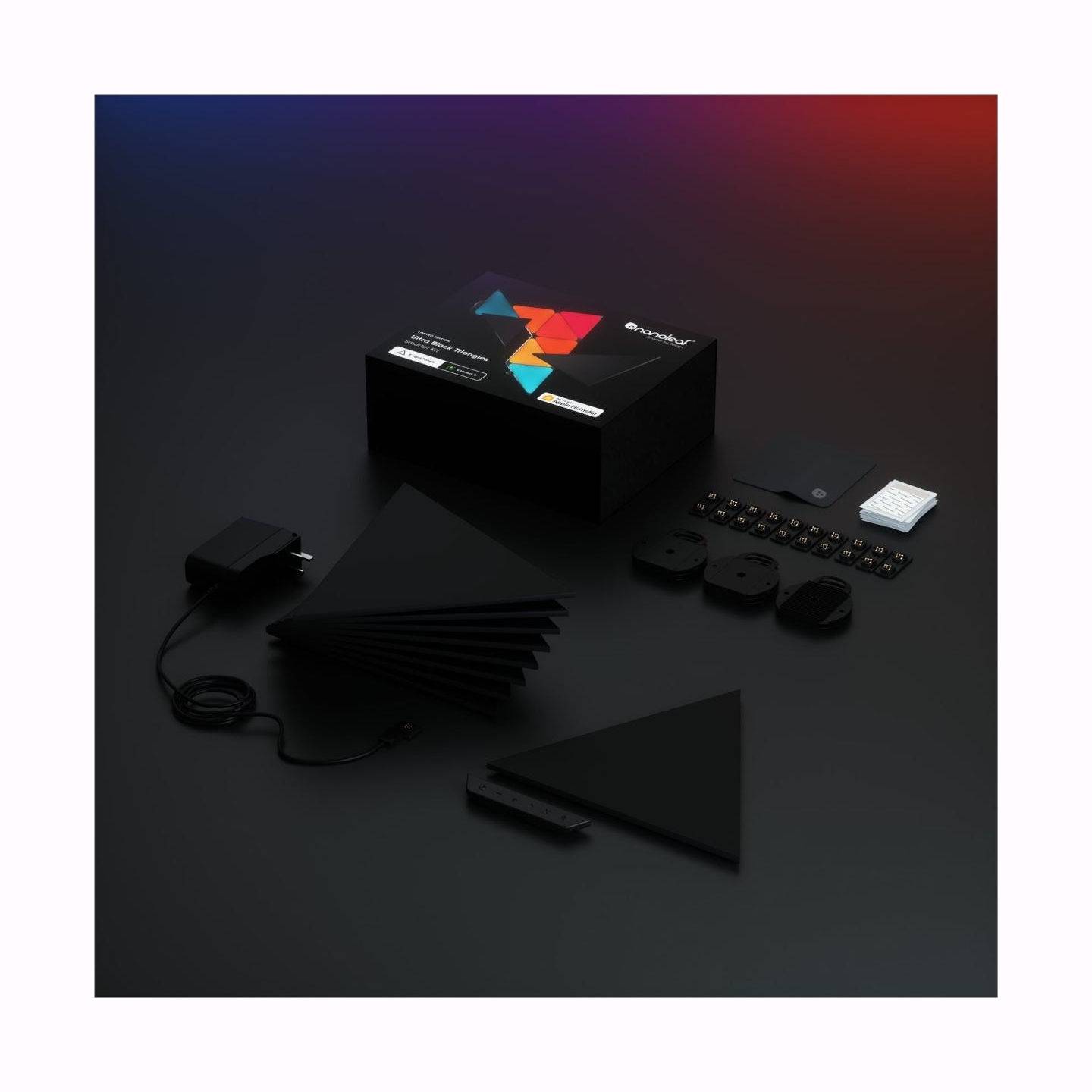 Nanoleaf | Shapes Black Triangles Starter Kit (9 panels) | 42 W | WiFi