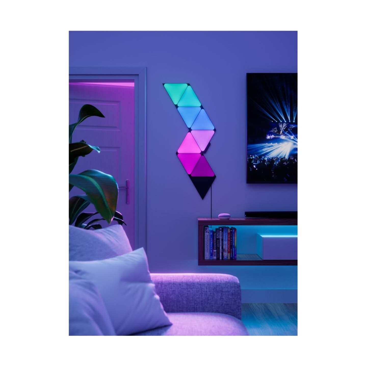 Nanoleaf | Shapes Black Triangles Starter Kit (9 panels) | 42 W | WiFi