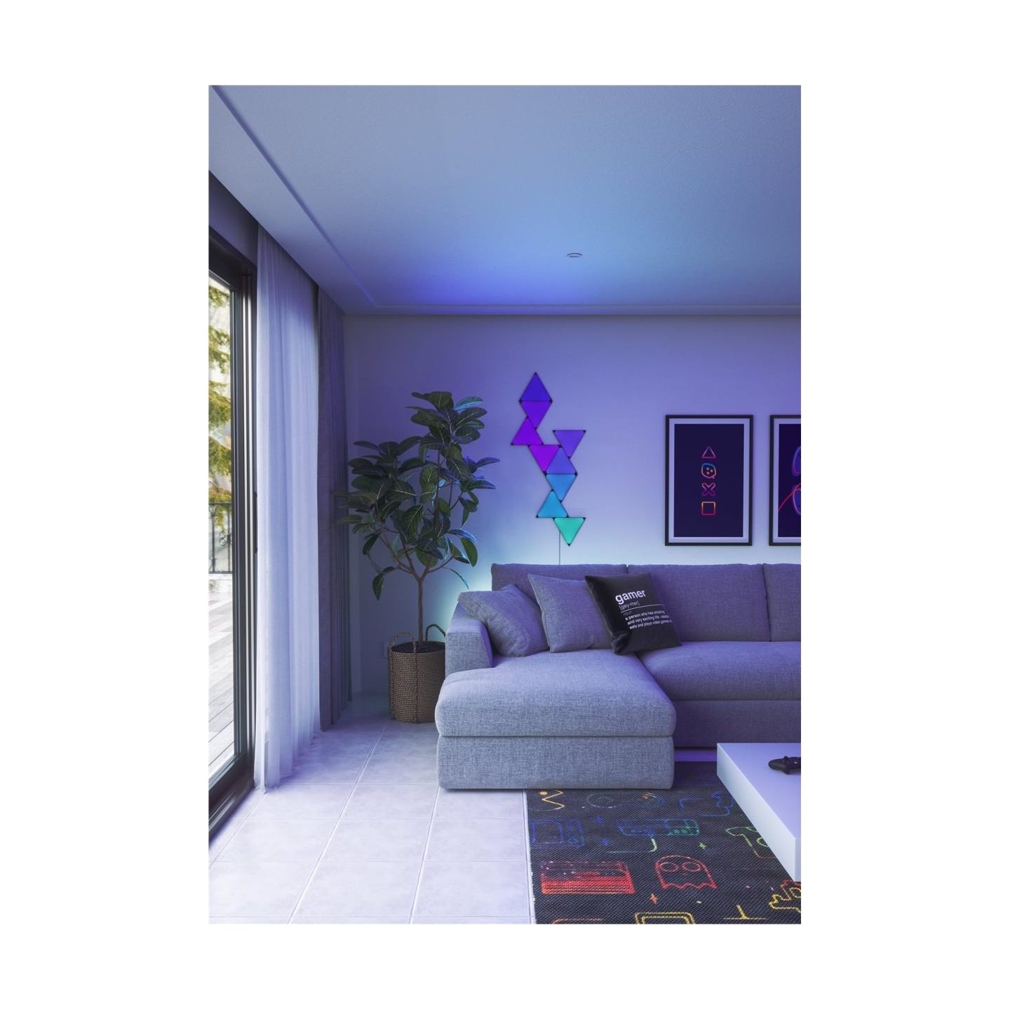 Nanoleaf | Shapes Black Triangles Starter Kit (9 panels) | 42 W | WiFi