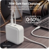 Hyper HyperJuice 70W USB-C GaN Travel Charger, White | HJ1003WHWWGL