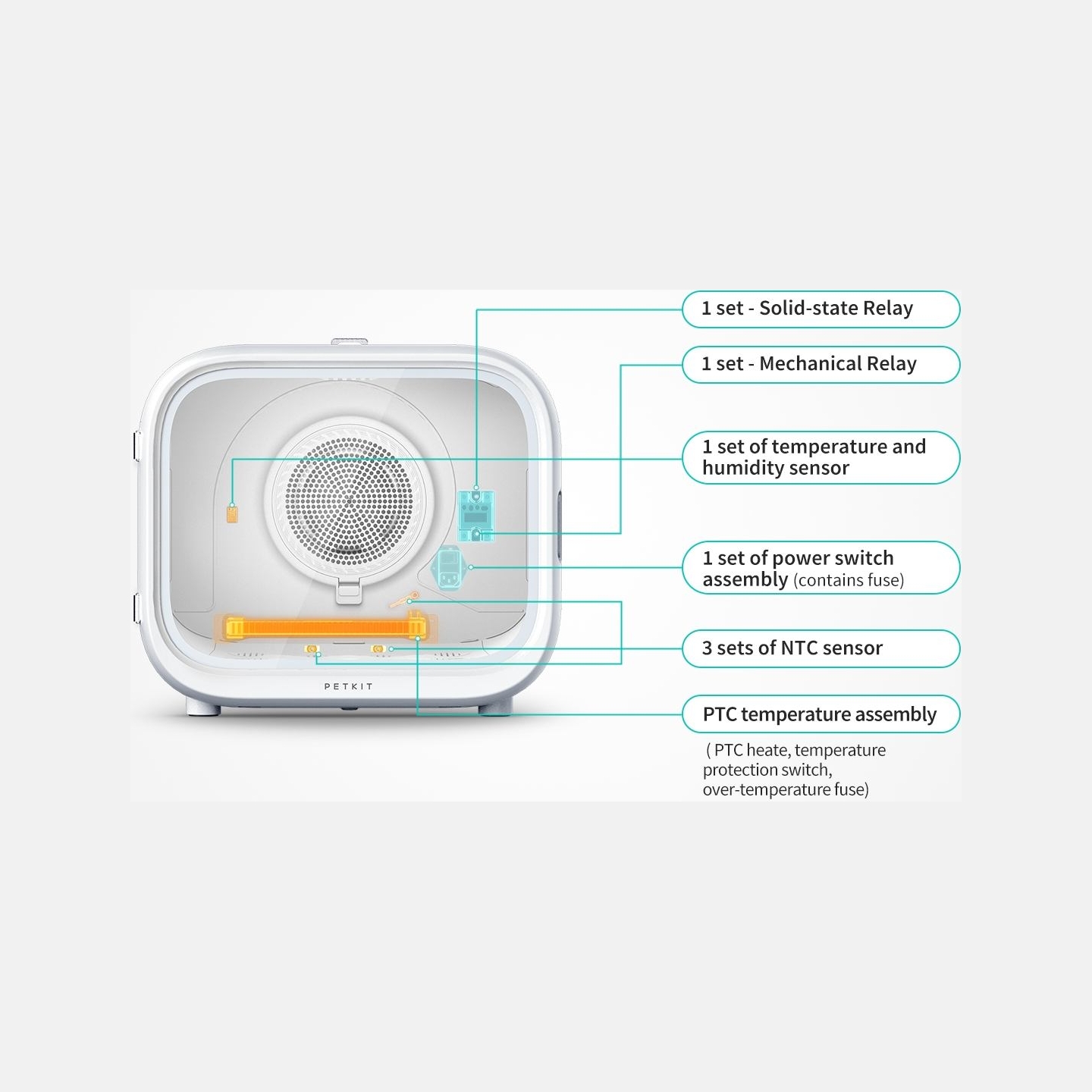 Petkit | AirSalon Max Pro Smart Pet Dryer | White