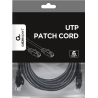 Cablexpert UTP Cat6 | Patch cord | PVC AWG 26 (7 x 0.15 mm wire) | Black | 5 m