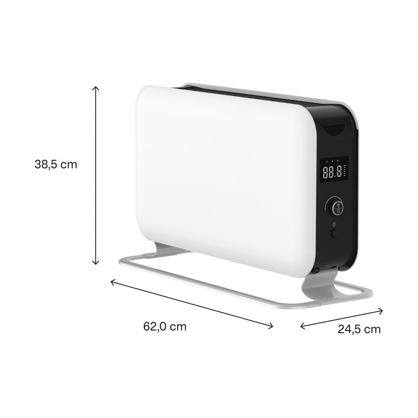Mill | Portable Heater | CO1500MAXWIFI3 | Convection Heater | 1500 W | Suitable for rooms up to 14-18 m² | White | IPX4