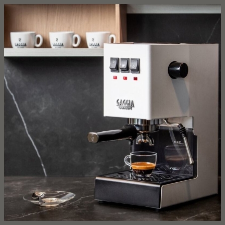 Gaggia | Coffee Maker | RI9481/13 Classic E24 | Pump pressure 15 bar | Built-in milk frother | Semi-automatic | Polar White