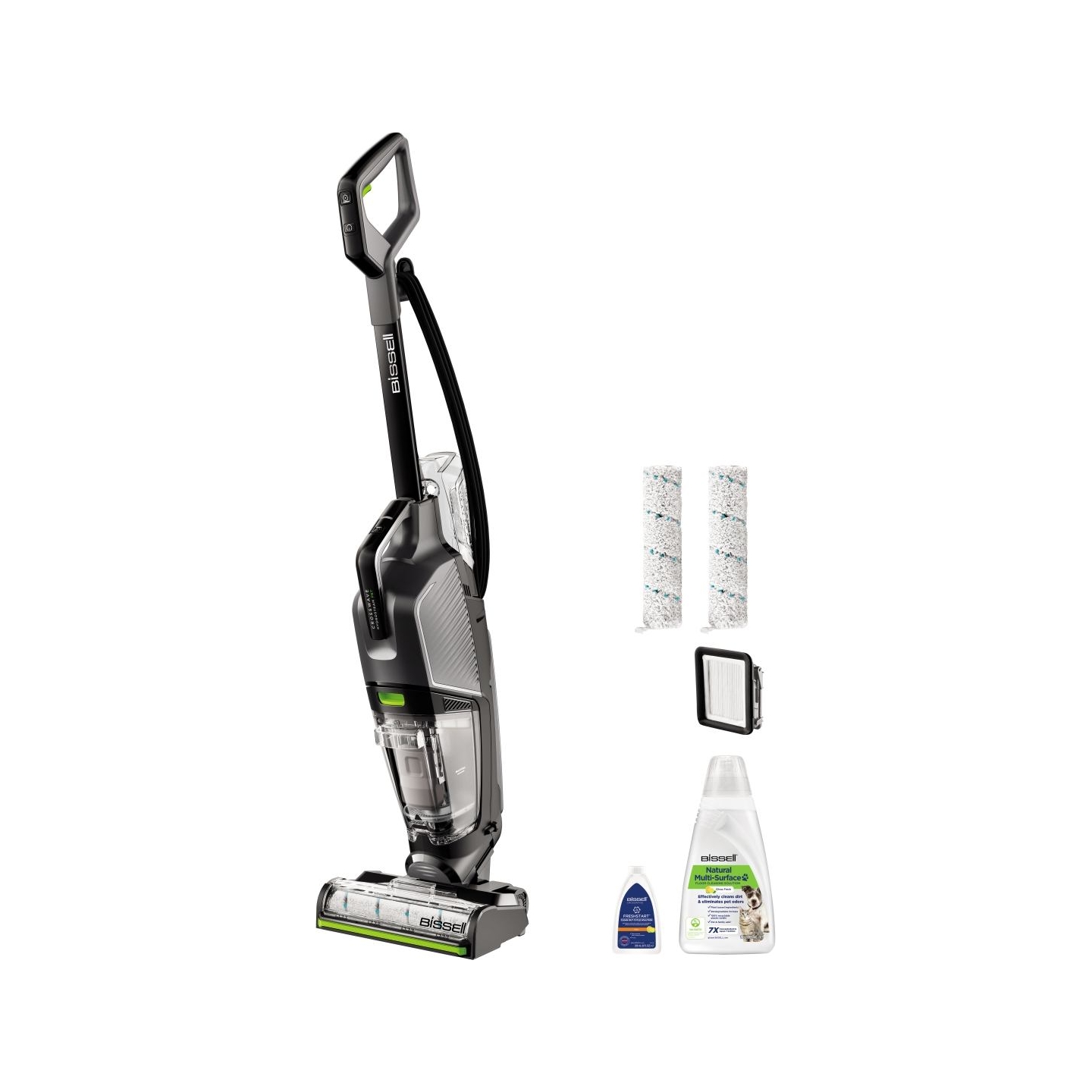 Bissell | All-in One Multi-Surface Cleaner | Crosswave HydroSteam Pet Pro | Corded operating | Washing function | 1100 W | Grey 