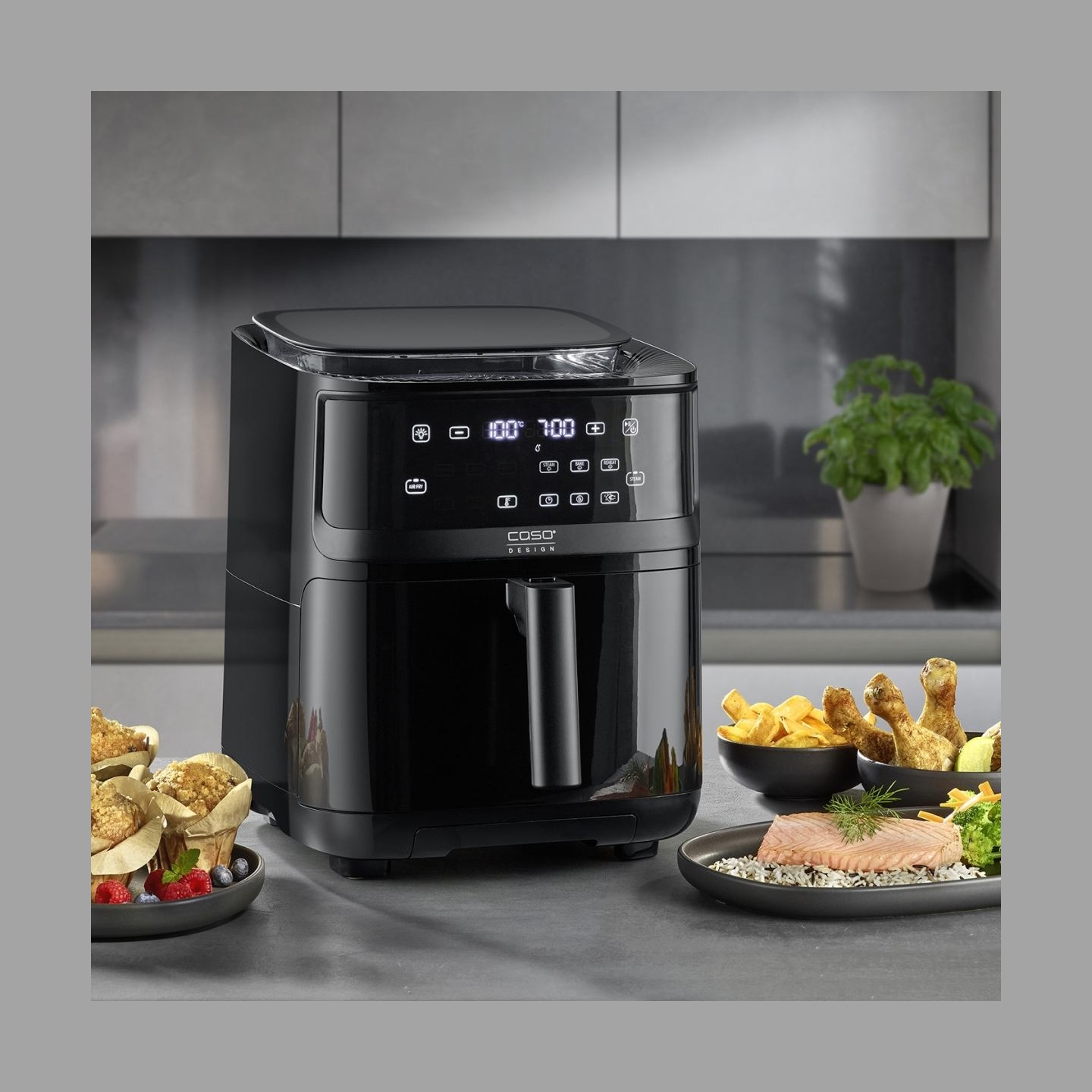 Caso | Air Fryer with Steam Function | Steam and AirFry 700 | Power 1700 W | Capacity 7 L | Black