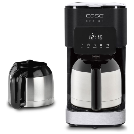 Caso | Coffee Maker with Two Insulated Jugs | Taste & Style Duo Thermo | Drip | 800 W | Black/Stainless Steel