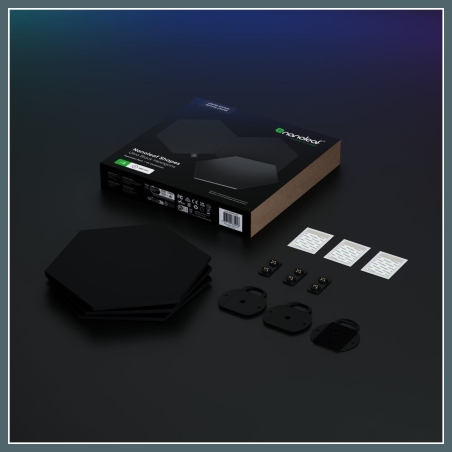 Nanoleaf | Shapes Black Hexagon Expansion pack (3 panels) | 42 W | WiFi