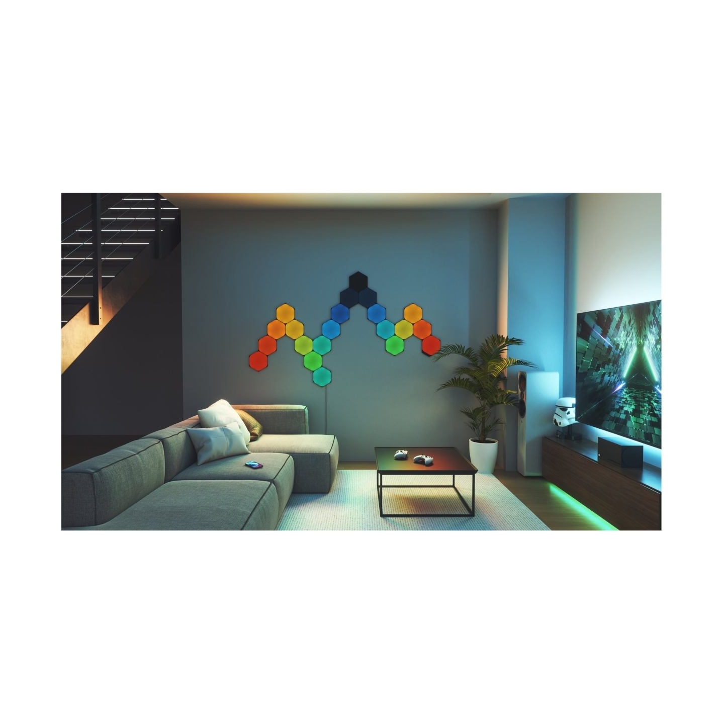 Nanoleaf | Shapes Black Hexagon Expansion pack (3 panels) | 42 W | WiFi