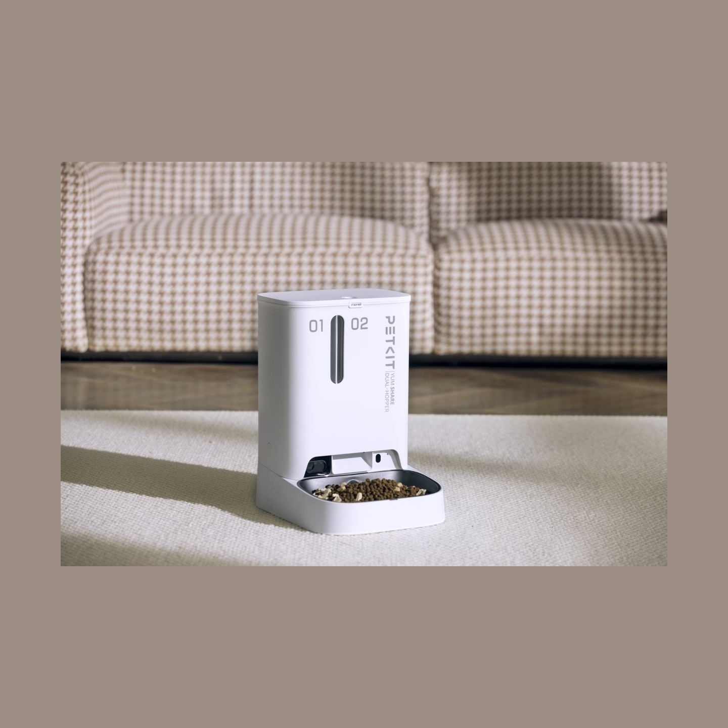 Petkit | Feeder with Camera | P591 YumShare Dual-hopper | Capacity 2+3 L | White