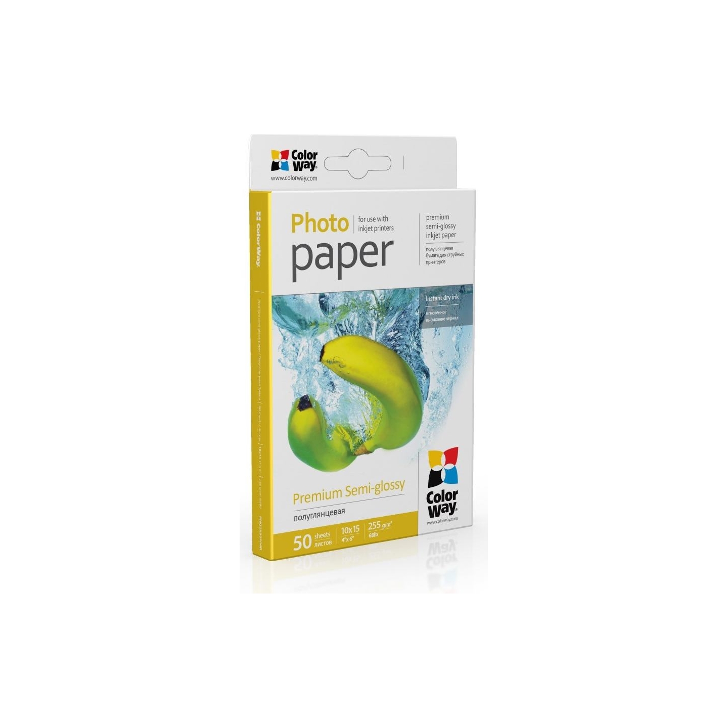 Colorway Photo Paper, 50 sheets | Premium Semi-Glossy | 255 g/m² | 10x15
