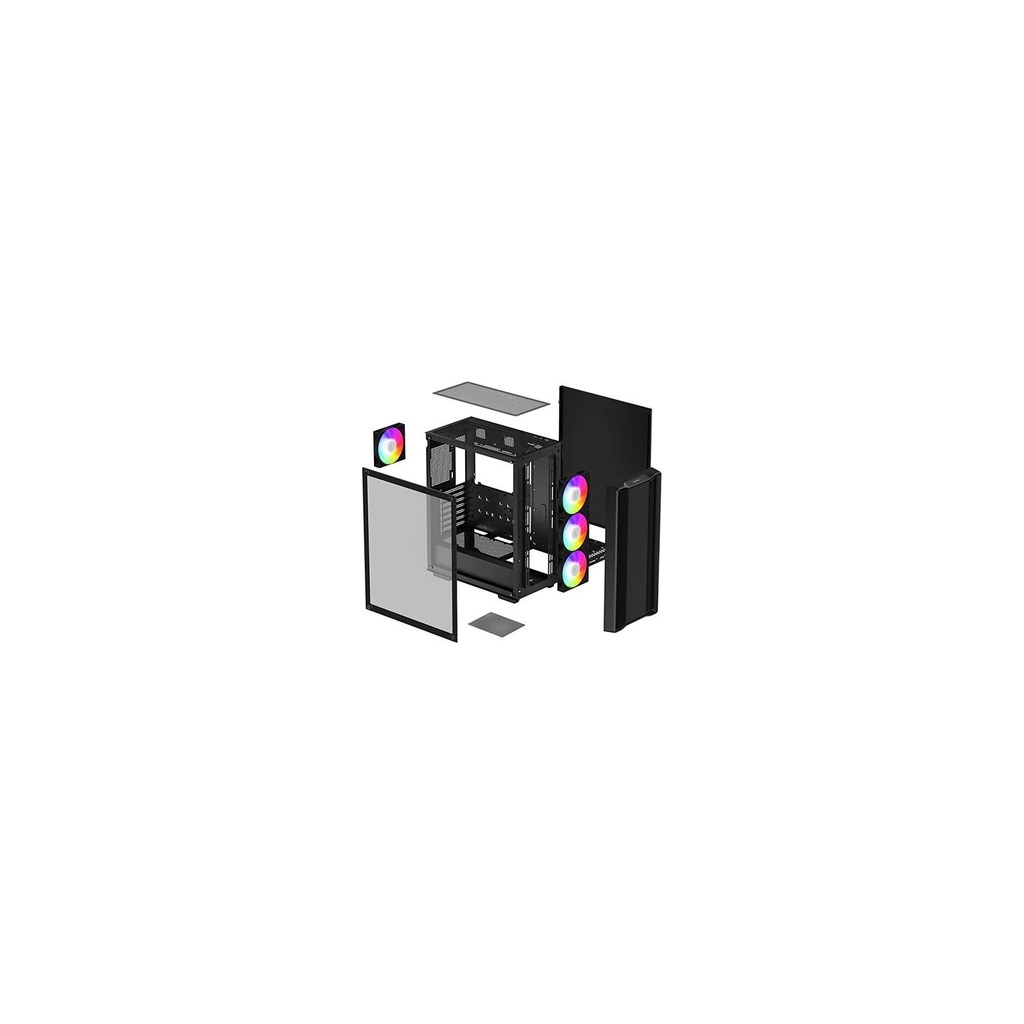 Deepcool | CC560 ARGB V2 | Black | Mid Tower | ATX PS2