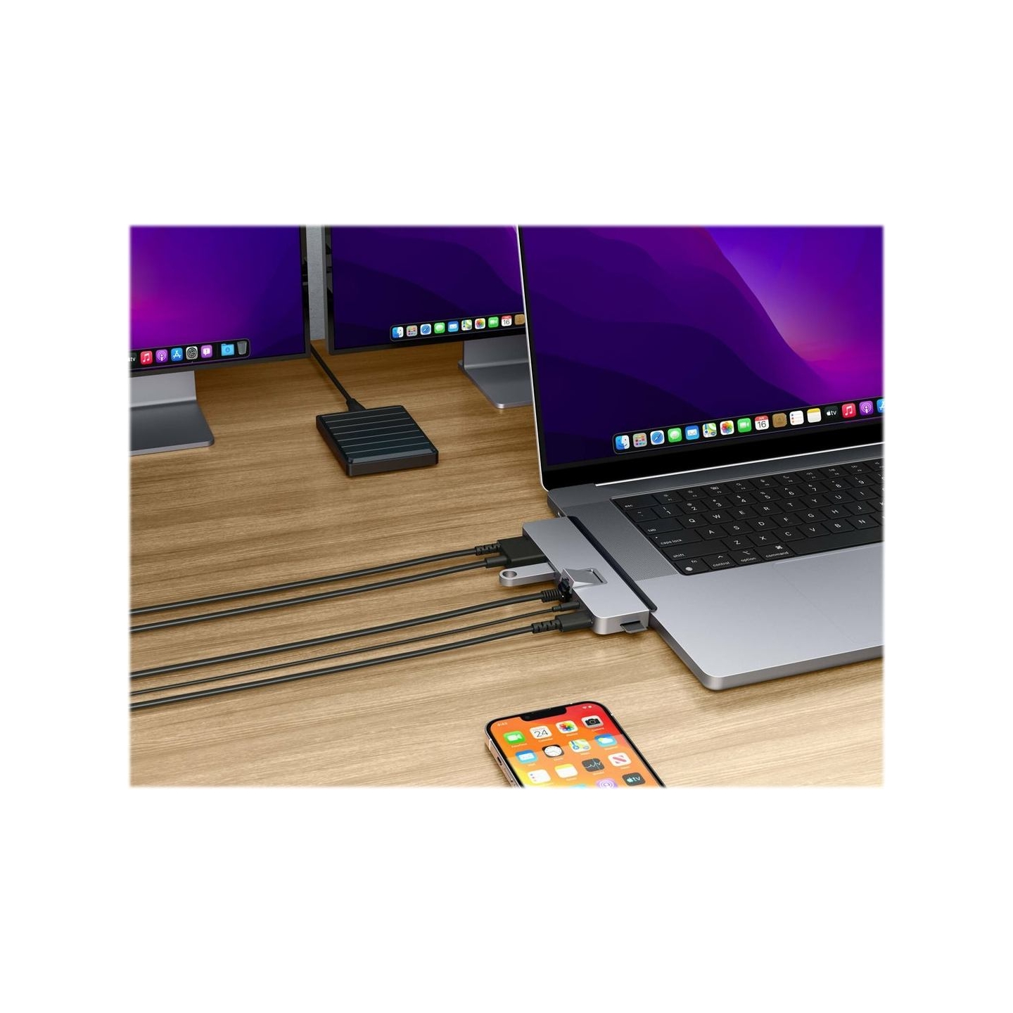 Hyper | HyperDrive DUO PRO 7-in-2 USB-C Hub for MacBook Air/Pro 2016-2020 | Ethernet LAN (RJ-45) ports 1 | HDMI ports quantity 1