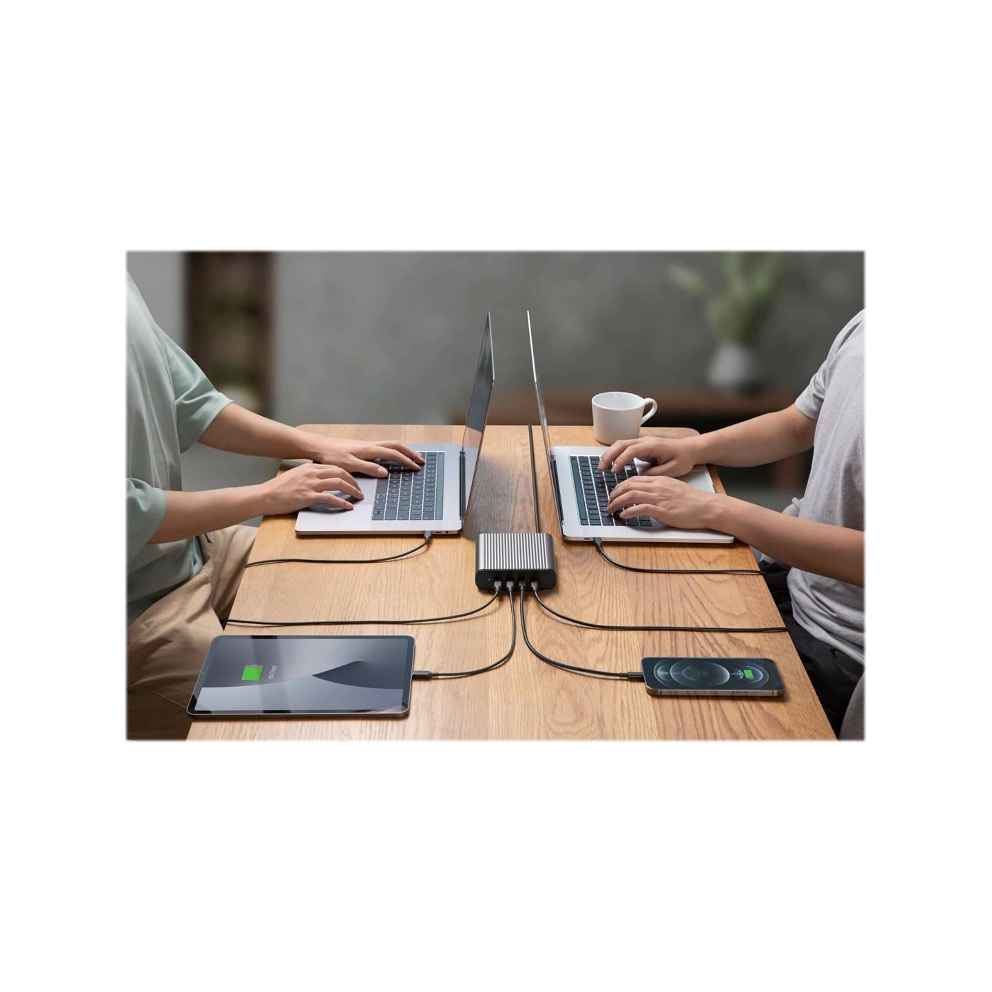Hyper | HyperJuice 245W 4 USB-C PD Port GaN Charger, EU/UK Cord