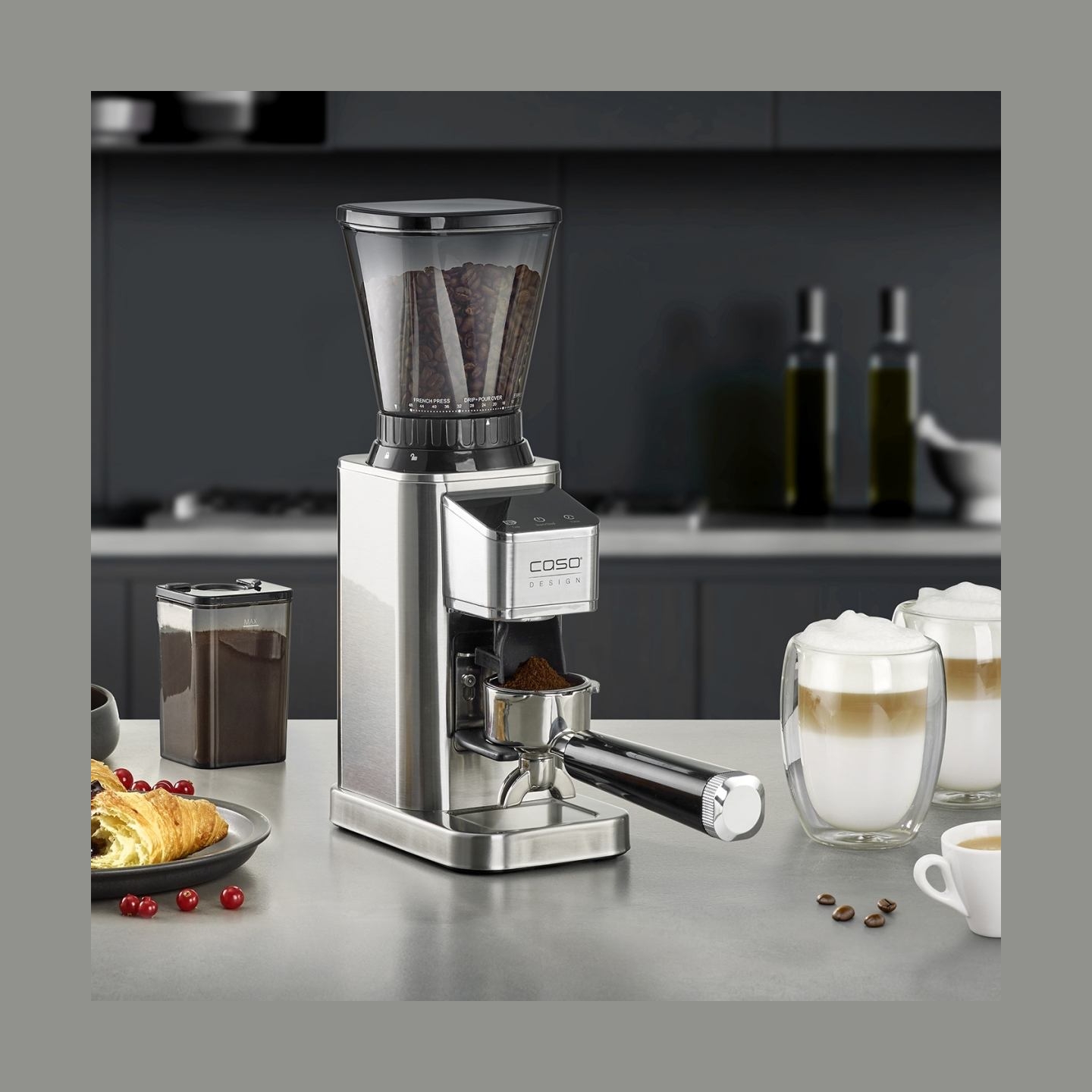 Caso Coffee Grinder | Barista Chef Inox | 150 W | Coffee beans capacity 250 g | Number of cups 12 pc(s) | Stainless Steel