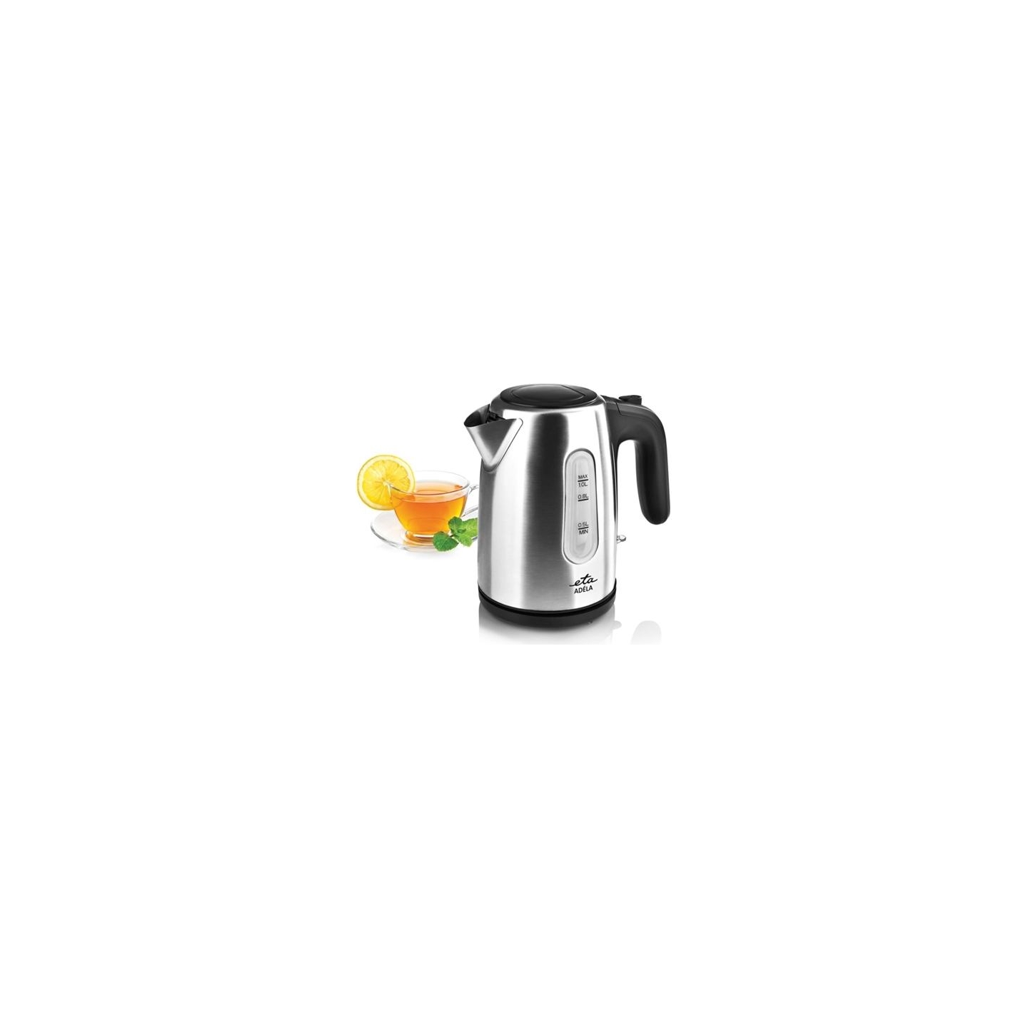 ETA Kettle | ETA160490000 ADÉLA | Electric | 1600 W | 1 L | Stainless Steel | 360° rotational base | Stainless Steel