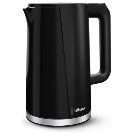 Tristar Double Walled Kettle | WK-3407 | Electric | 2200 W | 1.7 L | Plastic | 360° rotational base | Black