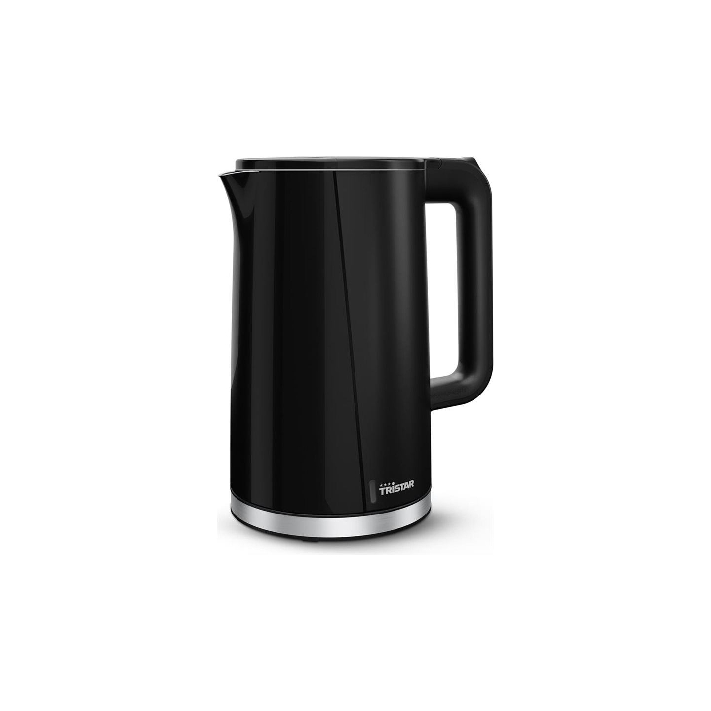 Tristar Double Walled Kettle | WK-3407 | Electric | 2200 W | 1.7 L | Plastic | 360° rotational base | Black