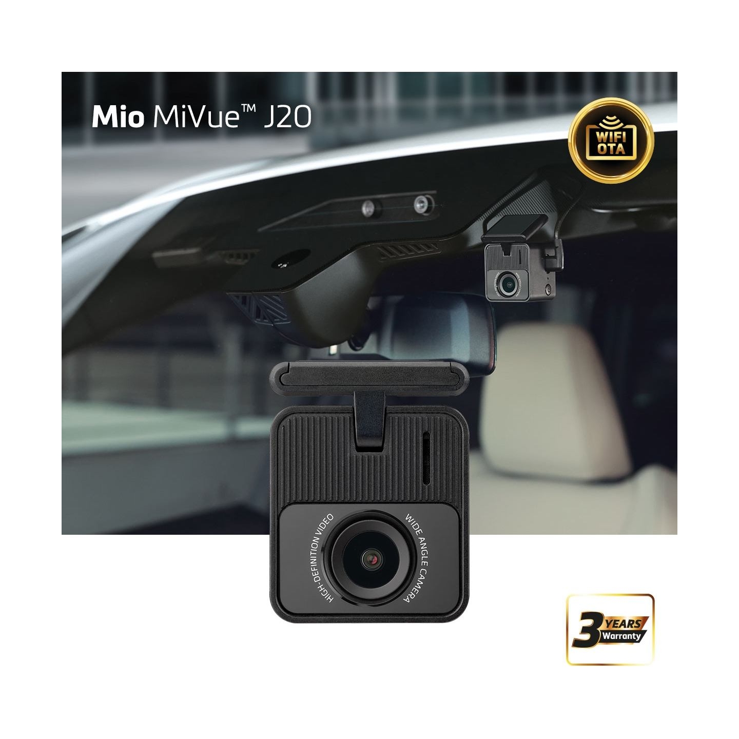 MIO | Full HD 1080P Wi-Fi Dash Cam | MiVue J20 | 1920 x 1080