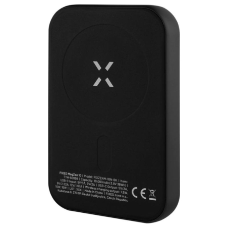 Fixed | MagZen (2nd gen.) with wireless charging and MagSafe support Power bank | FIXZENM2-10-BK | 10000 mAh | USB-C: 5V/2A, 9V/