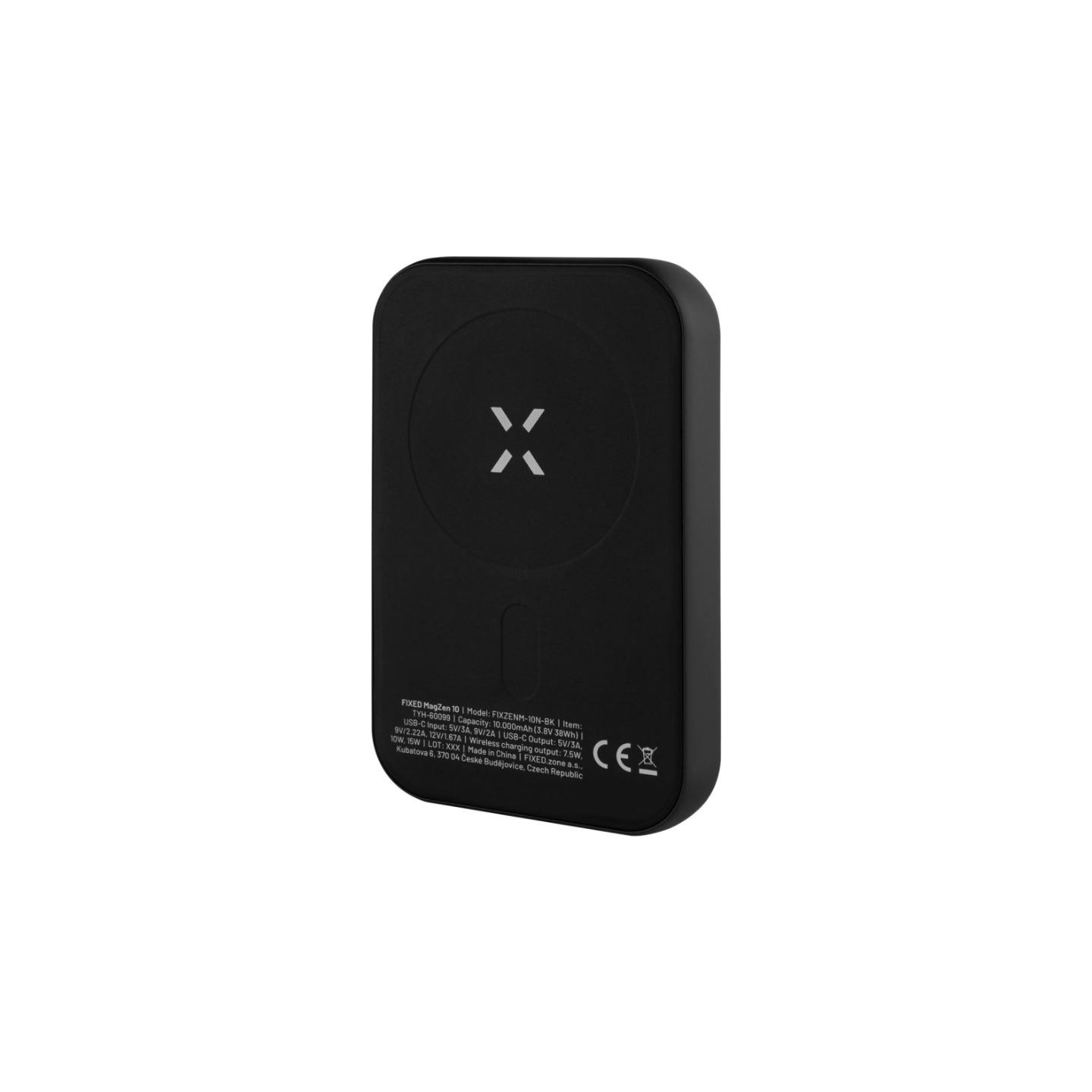 Fixed | MagZen (2nd gen.) with wireless charging and MagSafe support Power bank | FIXZENM2-10-BK | 10000 mAh | USB-C: 5V/2A, 9V/